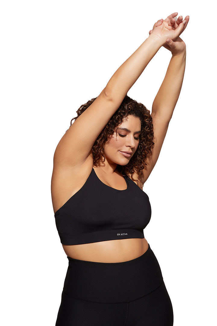 Picture of Essential Crop Plus Size-Black