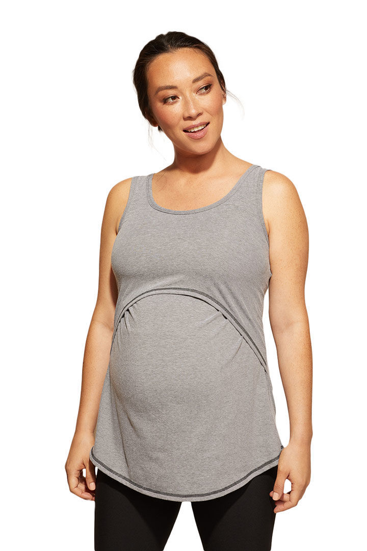 Picture of Comfort Maternity Tank-Grey