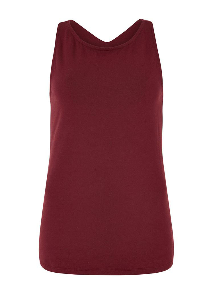 Picture of Yoga Racer Back Vest-Maroon