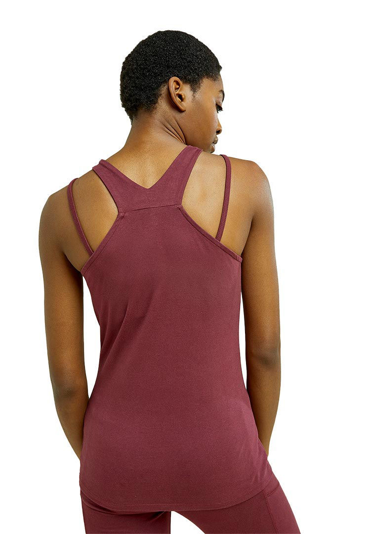 Picture of Yoga Racer Back Vest-Maroon