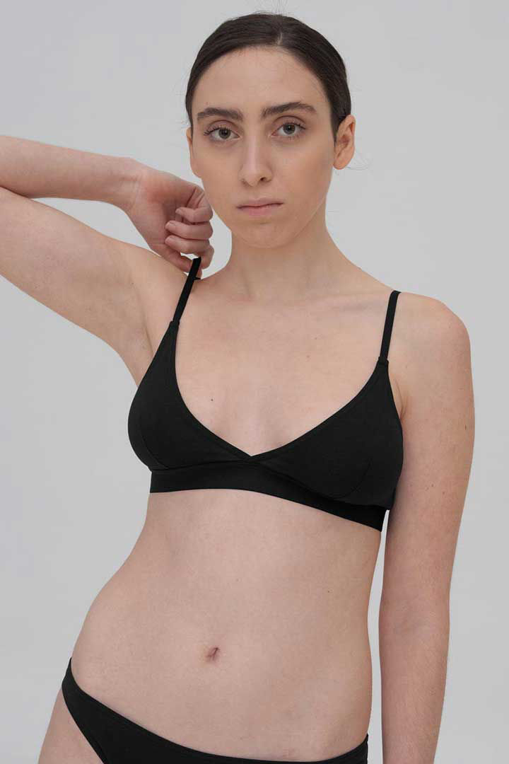 Picture of Triangle Bra-Black