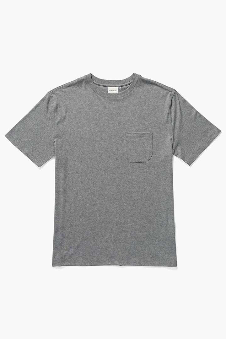 Picture of Pocket Tee-Heather Grey