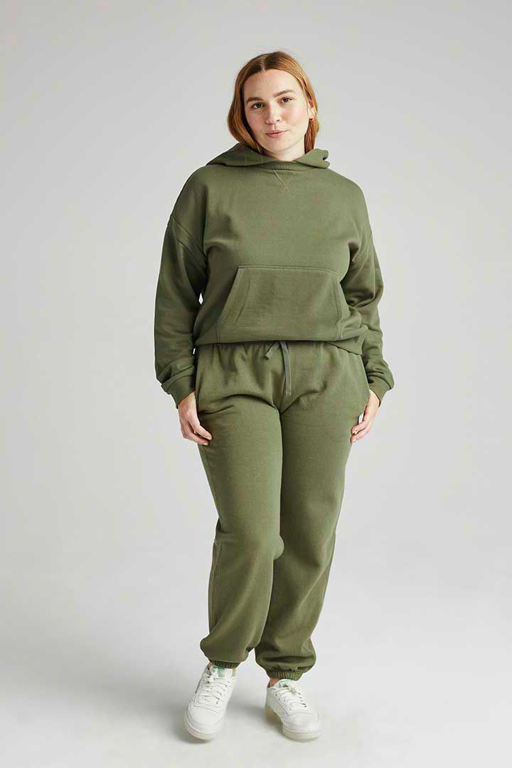 Picture of Recycled Fleece Classic Sweatpant- Olive Army