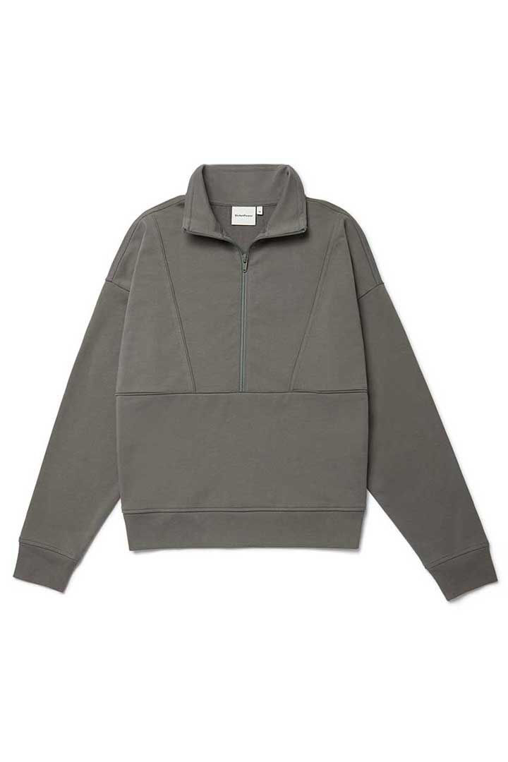 Picture of Terry Half Zip Pullover-Gunmetal