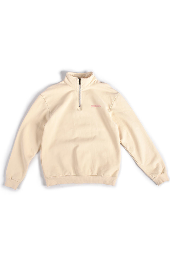 Picture of Oversized 1/4 Zip-Cream