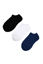 Picture of Men Cotton Anti-Odor No Show Socks 1x3 Pair-Black/White/Navy