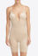 Picture of Plunge Low Back Mid Thigh Bodysuit-Nude