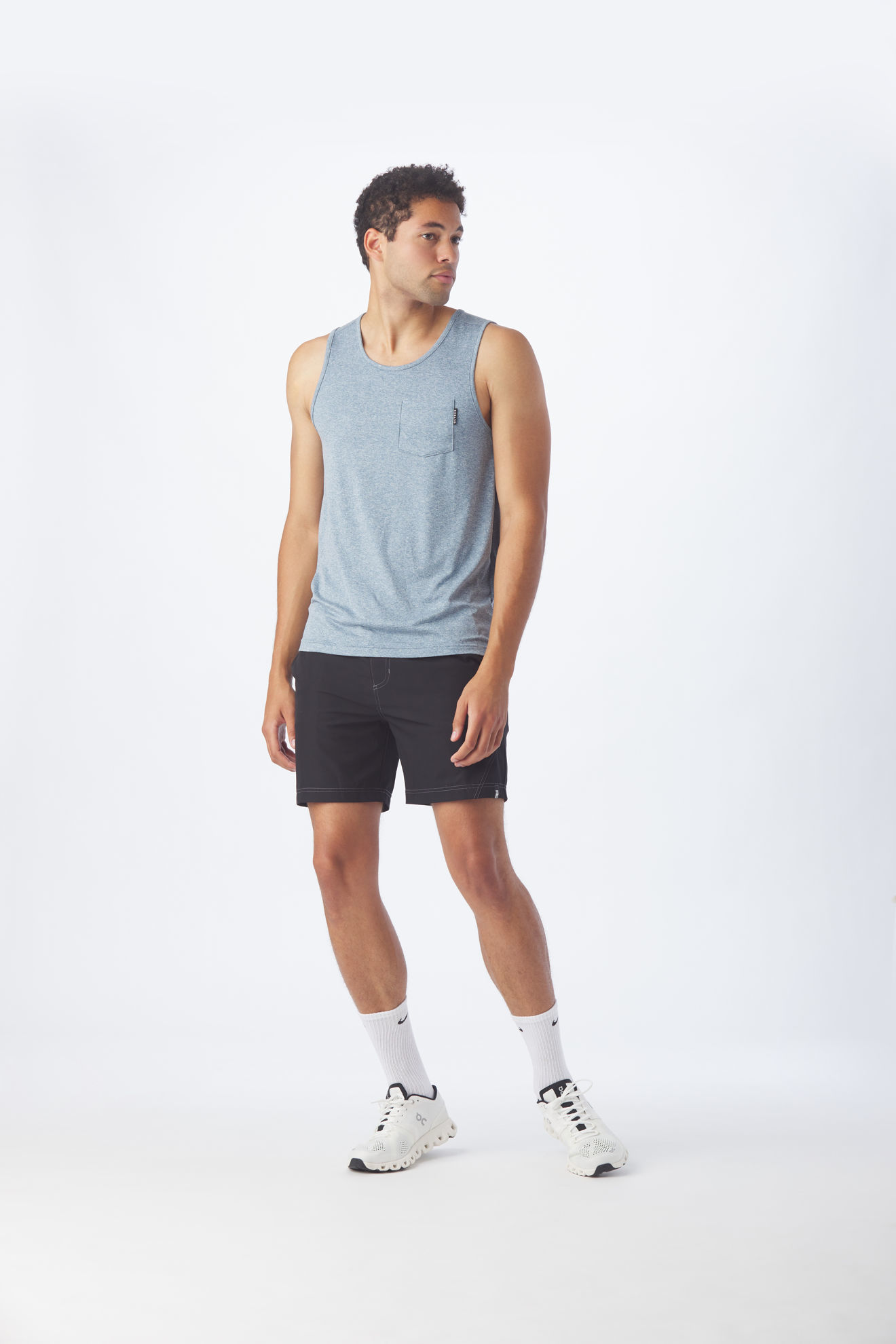 Picture of Highland Tank -Heather Denim Blue