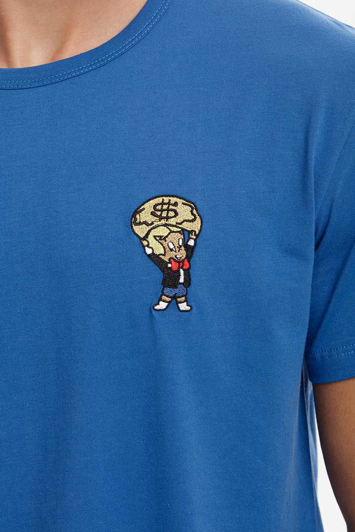 Picture of Richie Rich Cotton T-Shirt-Royal Blue