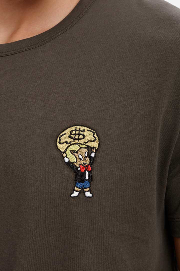 Picture of Richie Rich Cotton T-Shirt-Khaki