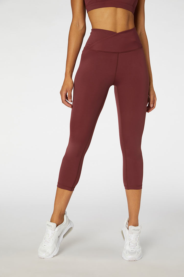 Picture of Valencia 3/4 Legging-Dark Cherry