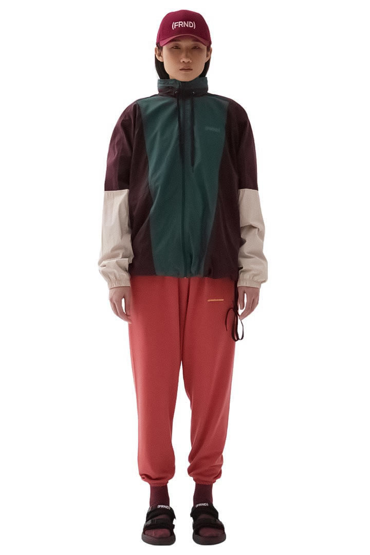 Picture of Frnd Tracksuit Jacket - Maroon & Green