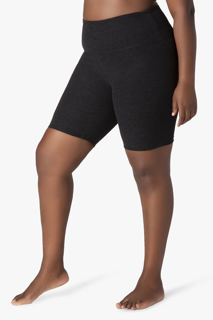 Picture of Plus Size High Waisted Bopo Biker Short-Darkest Night