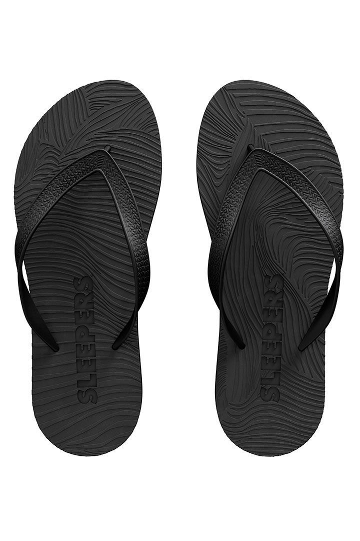 Picture of Mens Regular Flip Flops-Black