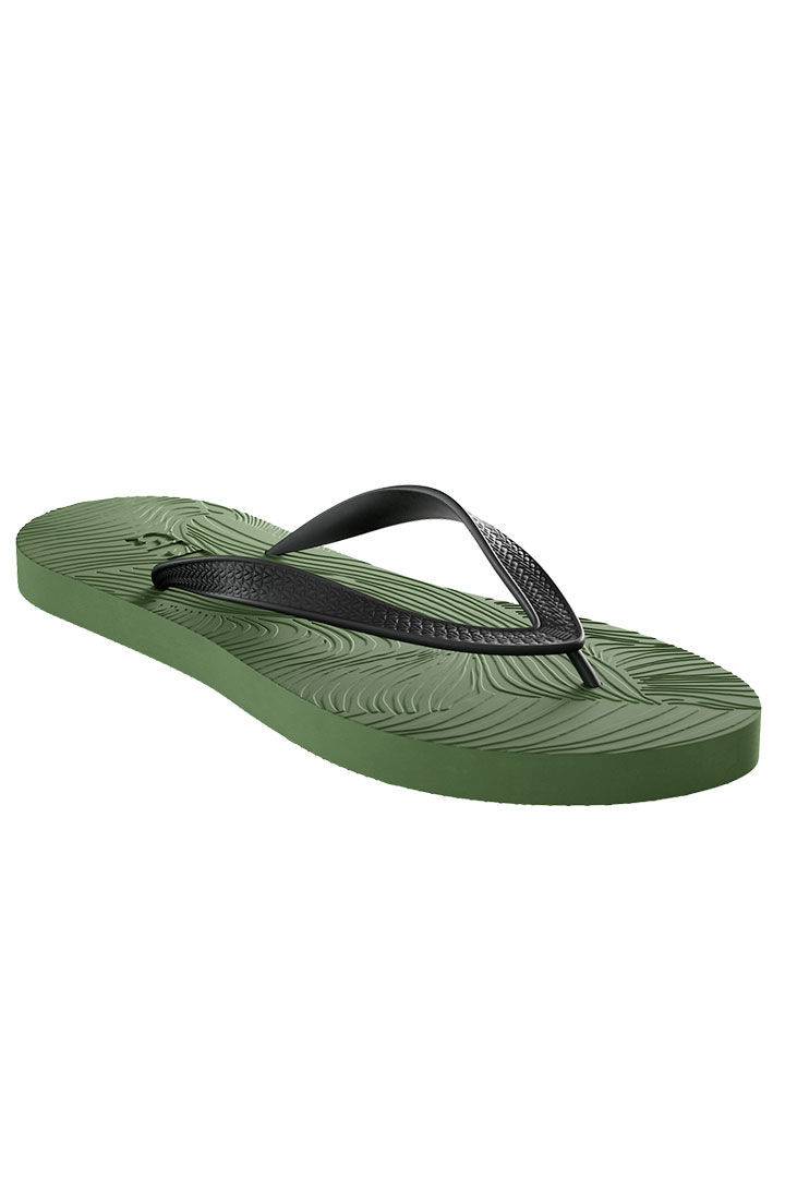 Picture of Mens Regular Flip Flops-Green