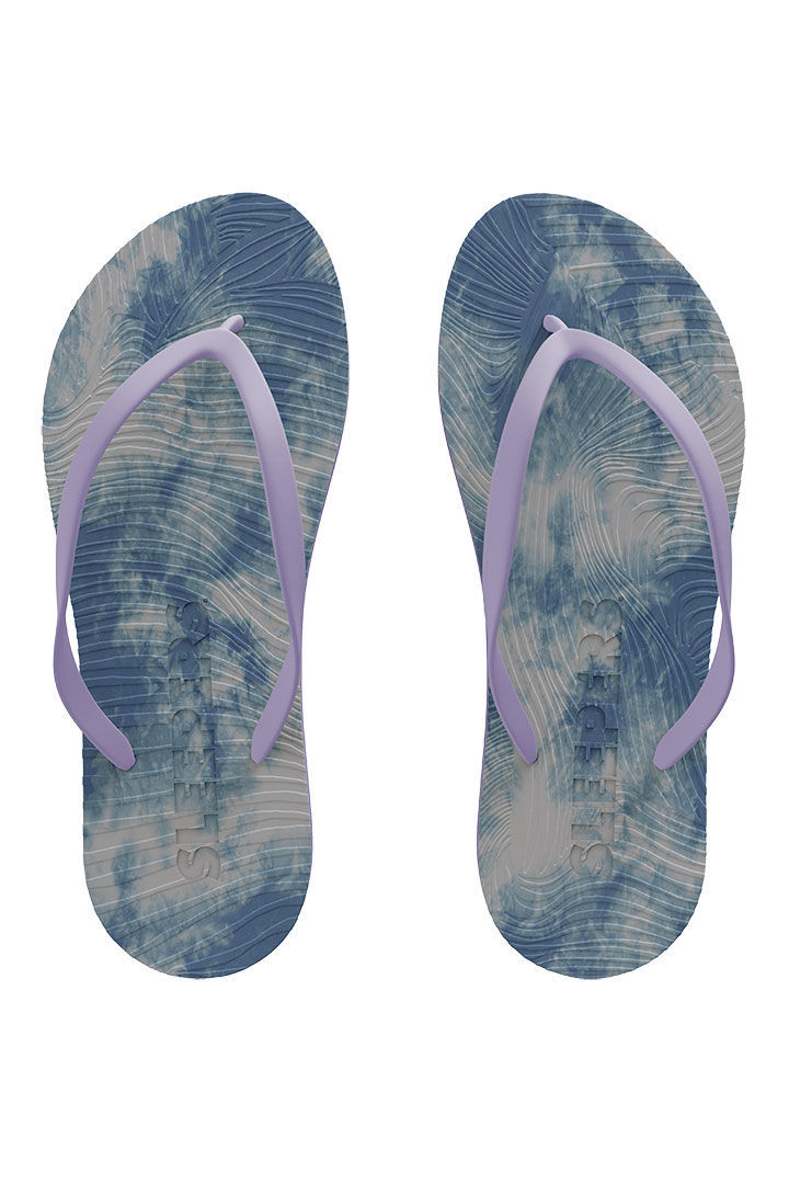 Picture of Slim Flip Flops-Lavender Tie Dye