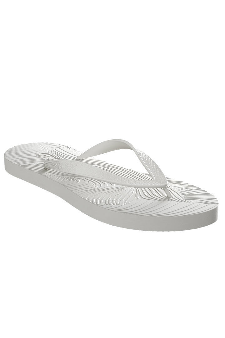 Picture of Slim Wide Strap Flip Flops-White