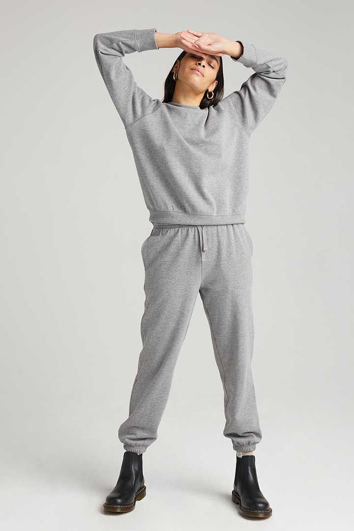 Picture of Recycled Fleece Classic Sweatpant-Heather Grey