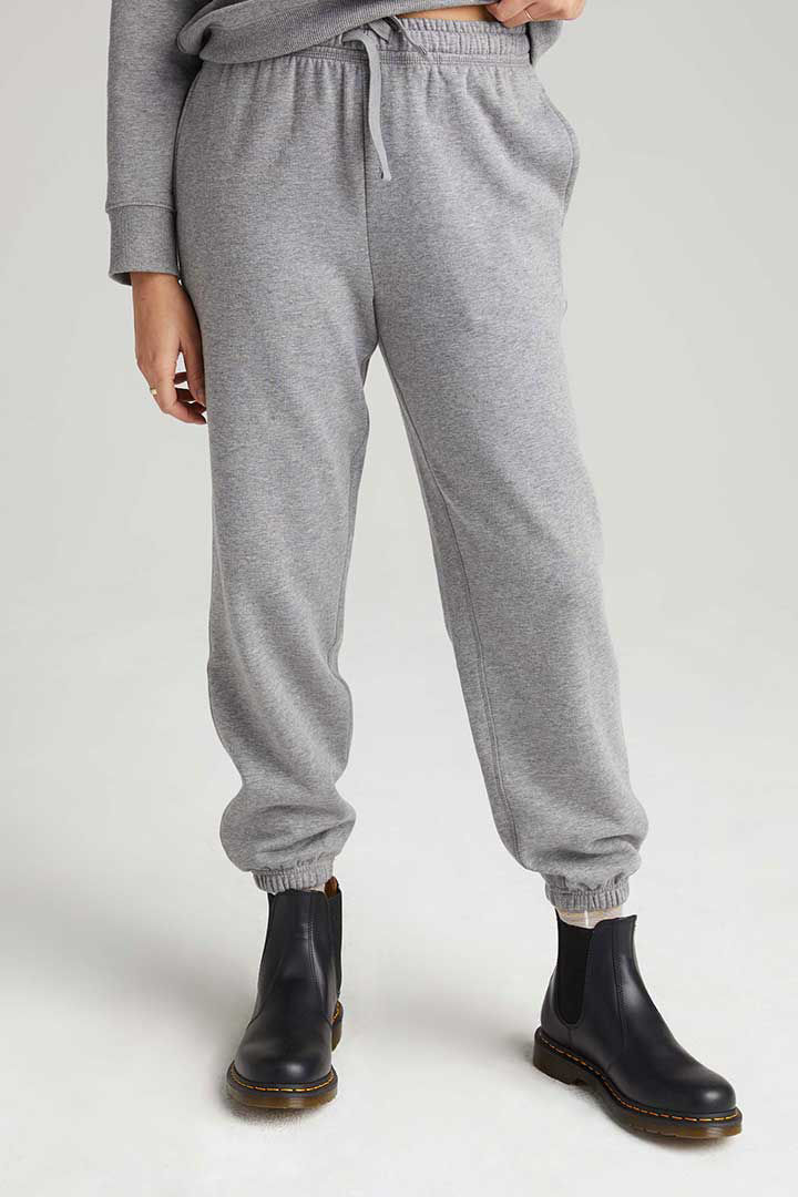 Picture of Recycled Fleece Classic Sweatpant-Heather Grey