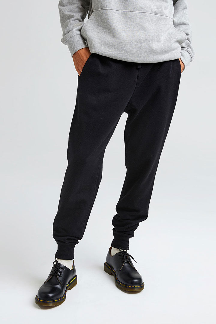 Picture of Recycled Fleece Tapered Sweatpant-Black