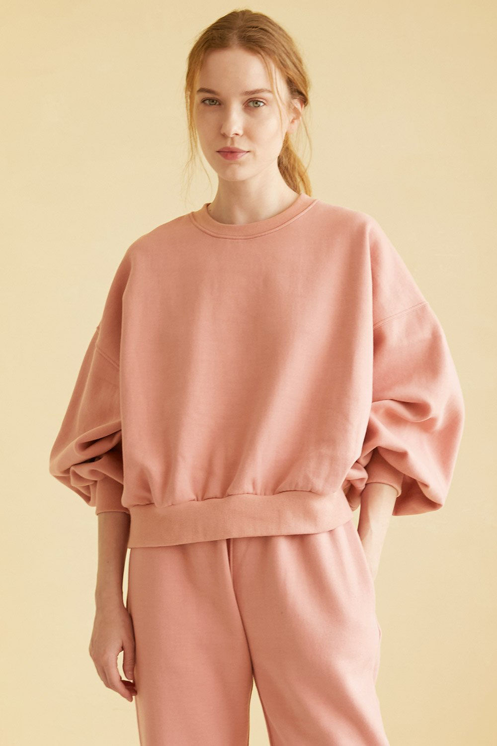 Picture of Lexi Brushed Oversized Sweatshirt-Peach