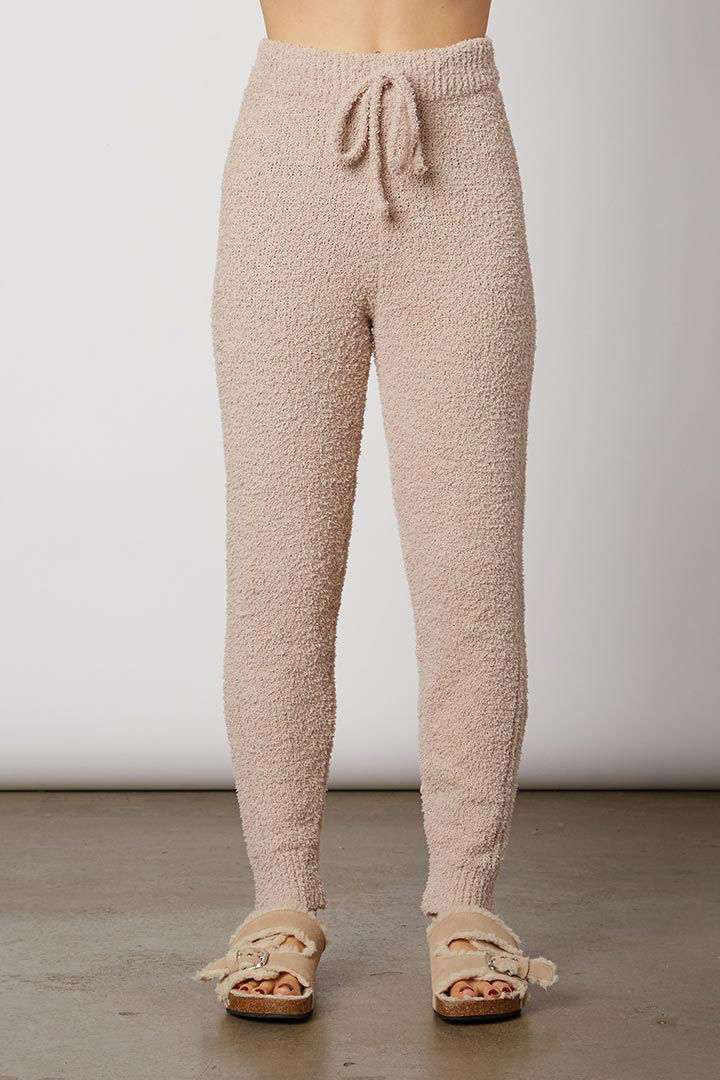 Picture of Ribbed Plush Jogger - Truffle