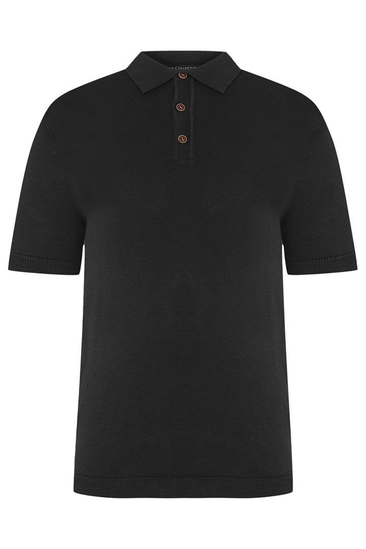 Picture of Cotton Polo-Black