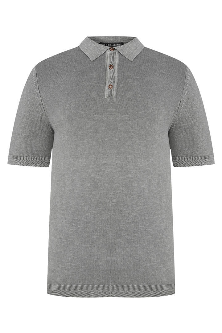 Picture of Cotton Polo-Grey