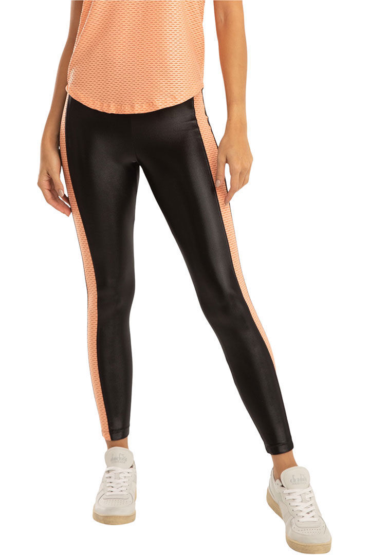 Picture of Dynamic Duo H.R Infty Legging- Black / POMP ANO ORANGE