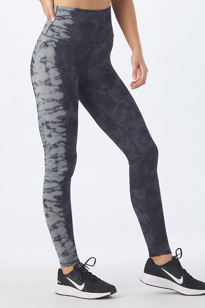 Picture of Pure Legging-Black Oatmilk Tie Dye