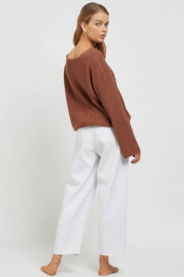 Picture of Amira Knit Top-Rust