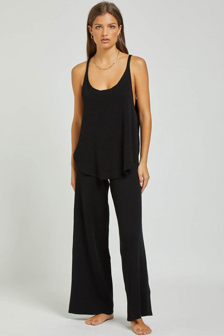 Picture of Goldie Ribbed Pant- Black