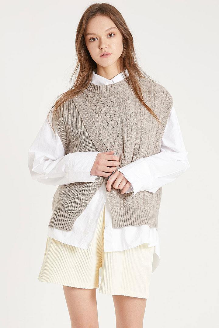 Picture of Jennifer Front Wrap Knit Vest