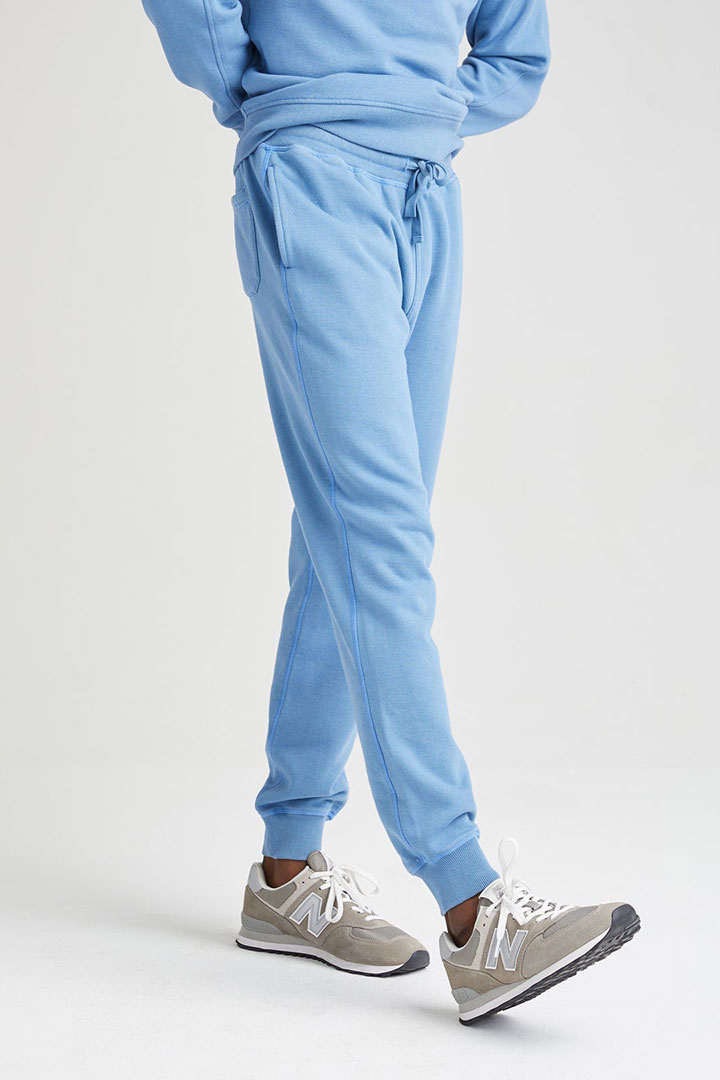 Picture of Recycled Fleece Tapered Sweatpant- Blue