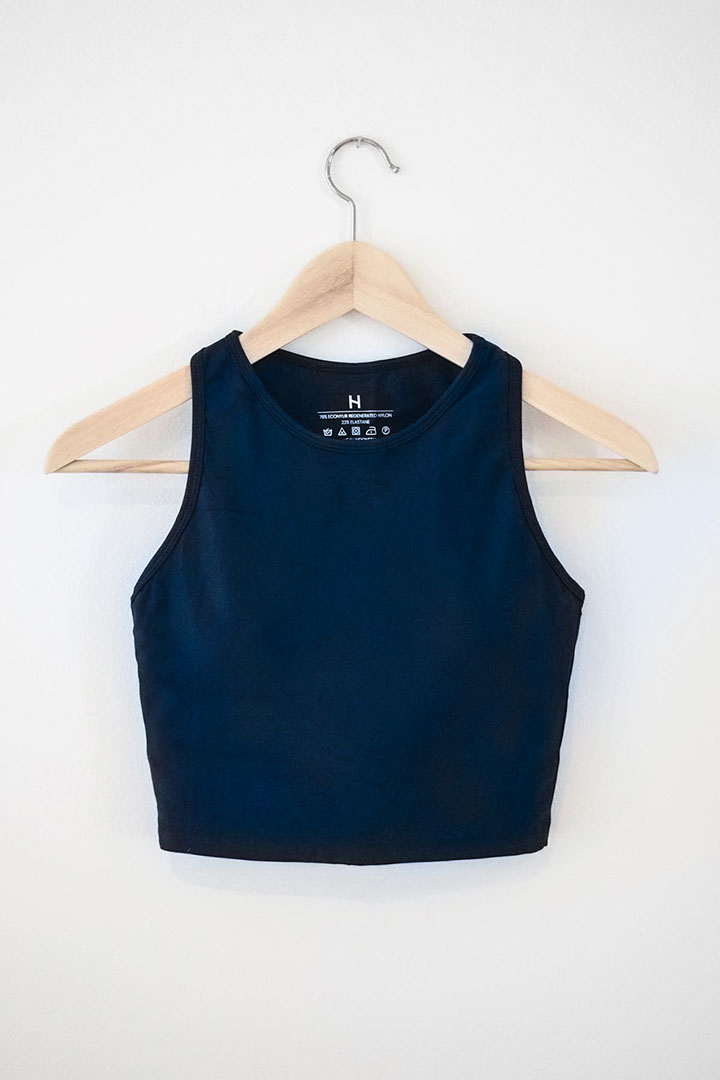 Picture of Compression Crop Top-Ocean