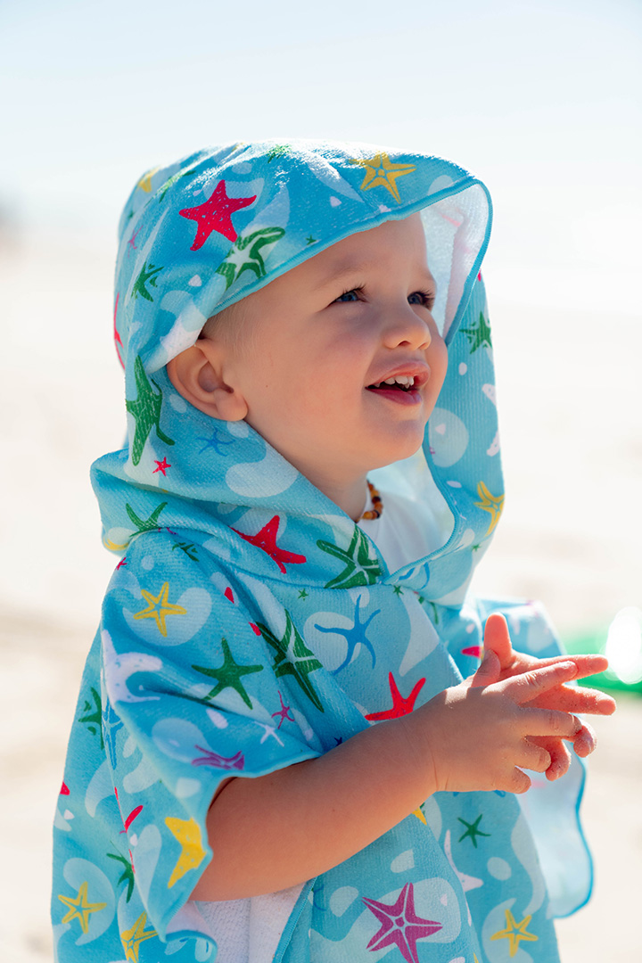 Picture of Kids Beach Towel Colored Stars-Small