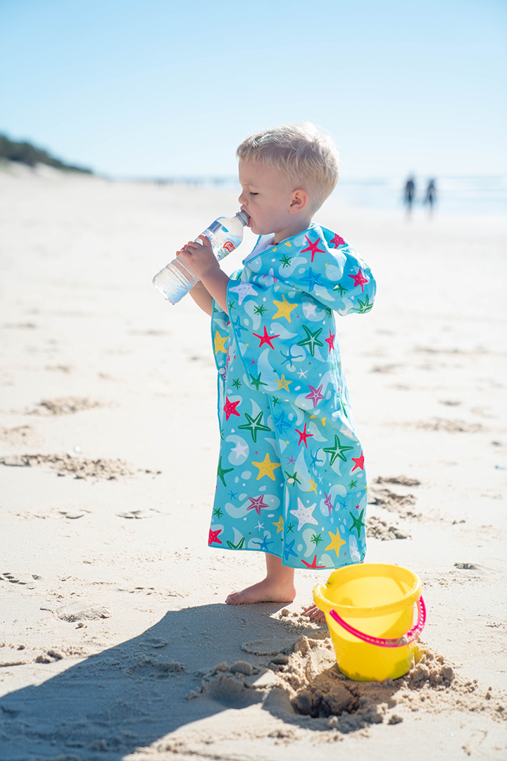 Picture of Kids Beach Towel Colored Stars-Small