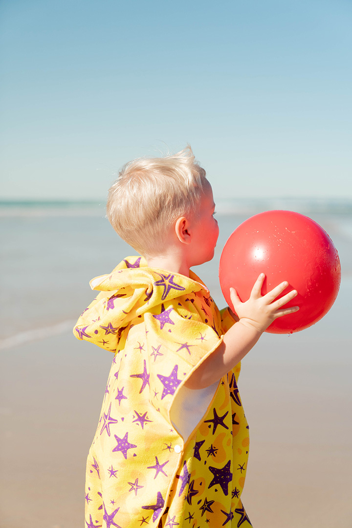 Picture of Kids Beach Towel Yellow Stars-Small