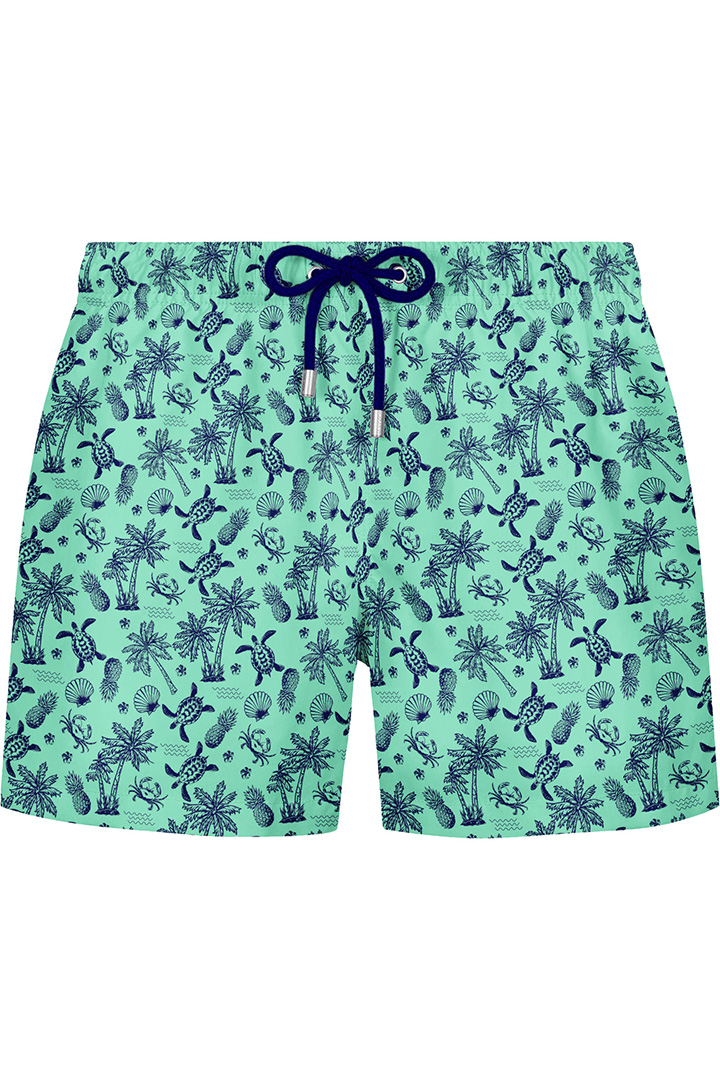 Picture of Man Turtle Light Blue Shorts 