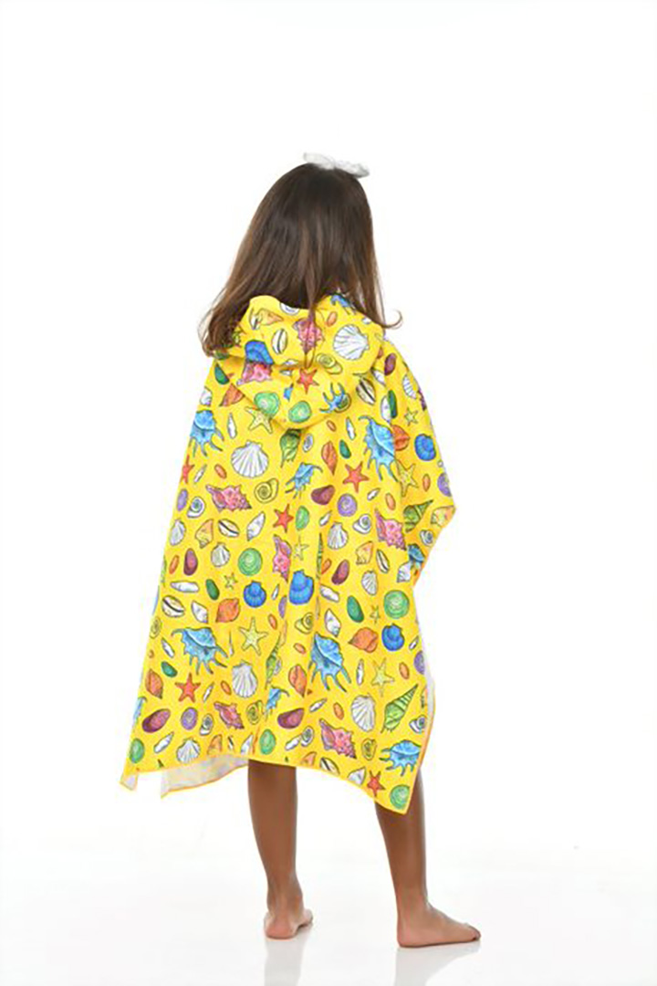 Picture of Kids Beach Towel Yellow Shells-Small