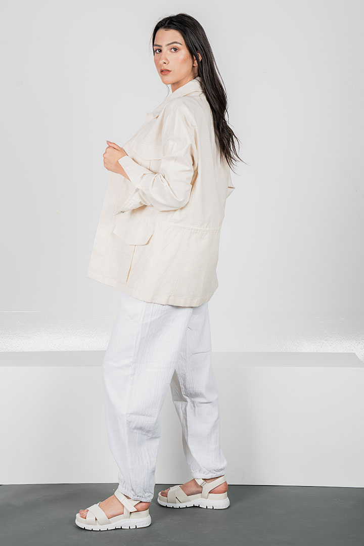 Picture of Stoffaco Linen Jacket-Beige