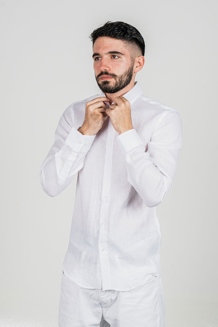 Picture of Stoffaco Linen Shirt -White