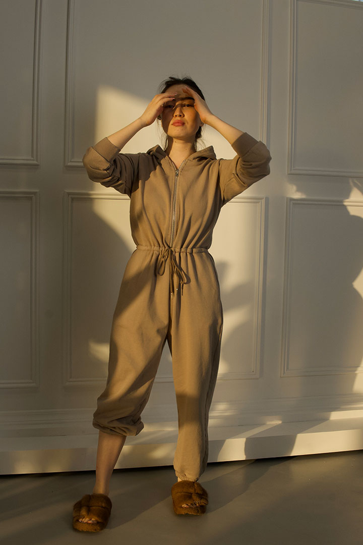 Picture of Oversized Hoodie Jumpsuit - Green