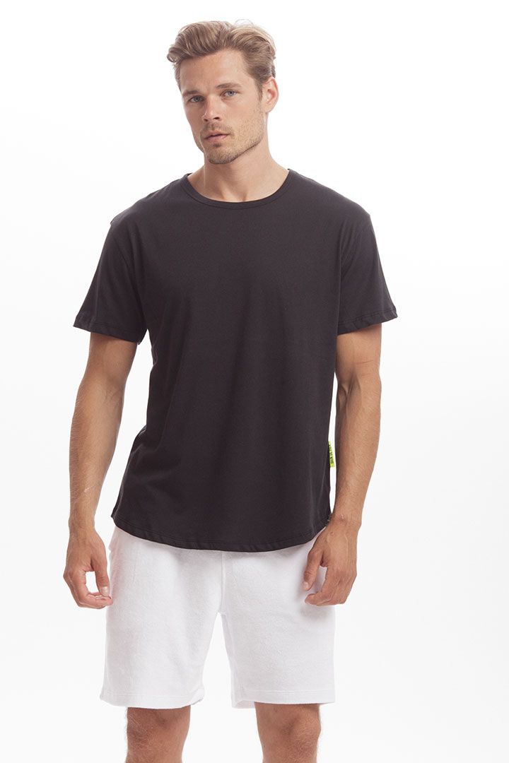 Picture of Big Yacht Cotton T-Shirt -Black