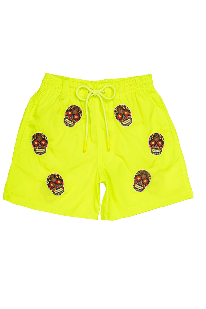 Picture of Classic Cut Calaveras AOP-Yellow