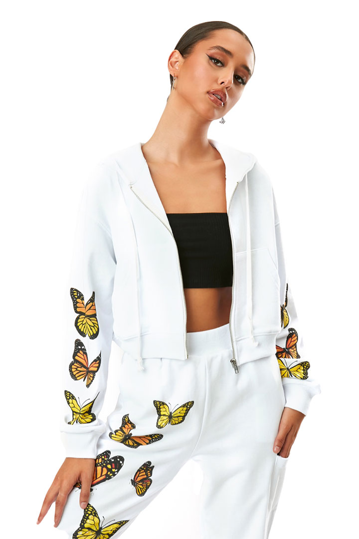 Picture of Monarchy Butterfly jacket-White