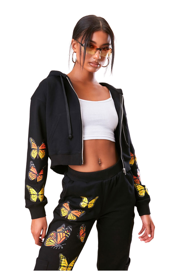 Picture of Monarchy Butterfly jacket-Black