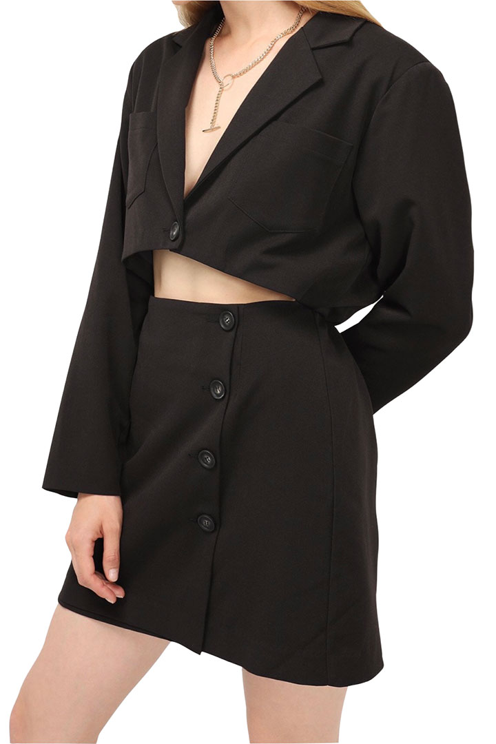 Picture of Cassidy Cutout Jacket Dress - Black