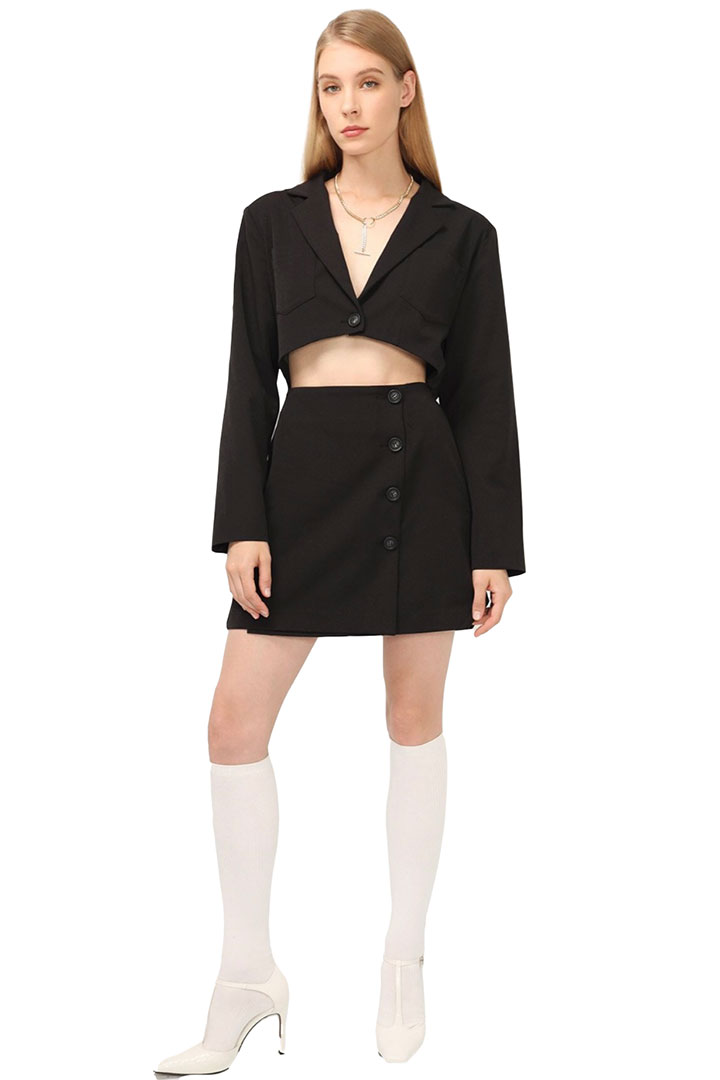 Picture of Cassidy Cutout Jacket Dress - Black