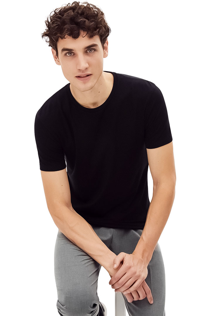 Picture of Neunir Round Neck Shirt- Noir